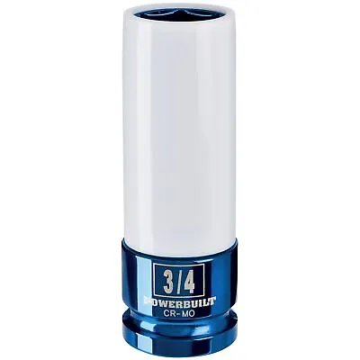 Powerbuilt 1/2 Inch Drive X 3/4 Inch Thin Wall Color Lug Nut Socket - 941042 • $16.95