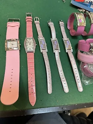 Joblot 11x Ladies Le Chat Watch Watches New Old Stock  Quartz Pink Purple Strap • £30