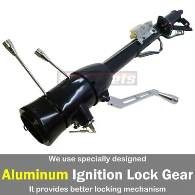 32  Black Stainless Tilt Steering Column Shift W/ Ignition Key Automatic GMChevy • $439.99