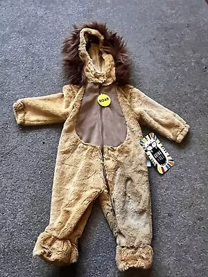 Baby Size 3-6 Months Lion Facy Dress All In One Outfit New With Tags  • £0.99