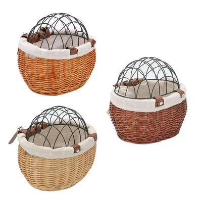 £41.12 • Buy Bike Basket Wicker Mohegia Detachable Release Carrier For Bicycle Kids