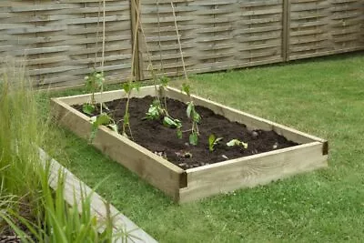 Forest Raised Bed Wooden Garden Vegetable Flower Herb Planter Grow Trough • £59.99