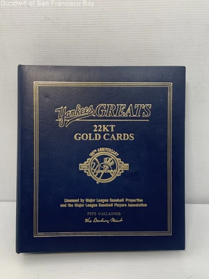 $29.99 • Buy Baseball New York Yankees Greats 22kt Gold Cards Danbury Mint Incomplete Set