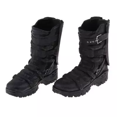 1/6 Scale Boots Black Color Shoes  For 12 '' Action Figure • £11.20