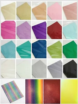 £8.79 • Buy A4 Glitter Card 250gsm Coloured Cardstock Single Sided Low Shed - Crafts Toppers