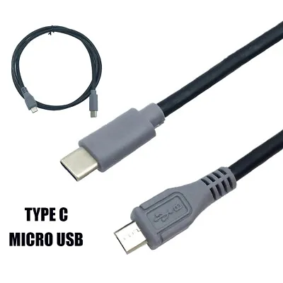USB Type C Male To Micro USB Male Sync OTG Data Transfer Cord Cable Adapter Wire • £3.60