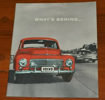 1959 VOLVO Car Brochure Advertising Book  What's Behind...  32 Pg Vintage 122S • $39.99