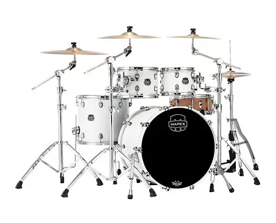 Mapex Saturn Rock 4 Piece Shell Pack - Satin White - Used • $1274.99