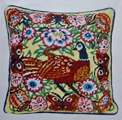 EHRMAN Pheasant KAFFE FASSETT Retired TAPESTRY NEEDLEPOINT KIT Early RARE • $136.77