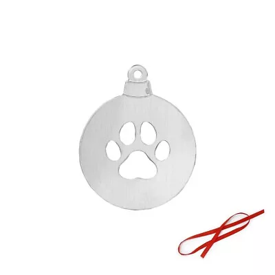 ImpressArt Ball W/ Paw Print Ornament Project Kit Blanks For Metal Stamping • $12