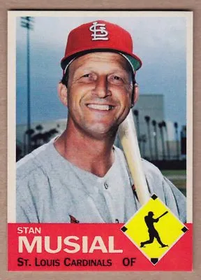 Stan Musial '63 St Louis Cardinals Monarch Corona Diamond #8 / NM+ Cond. • $8.95