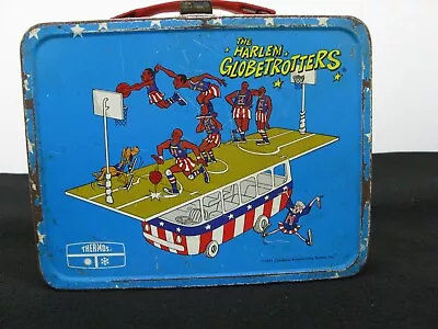Vintage 1971 Harlem Globetrotters Lunch Box No Thermos Rough • $24.99