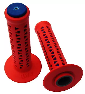 AME Old School BMX Unitron Bicycle Grips - RED Over BLUE • $36.99