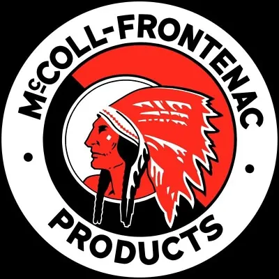 McColl Frontenac Petroleum Products Gasoline Sign 18  Dia. Round AMERICAN STEEL • $88.88