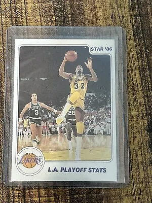 Magic Johnson 1985 Star Co L.A. Playoffs #14 Of 18 NM Or Better Lakers HOF • $15