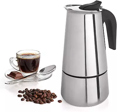 9 Cup Coffee Maker Stovetop Espresso Coffee Maker Moka Coffee Pot With Coffee P • $25.16