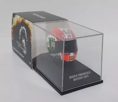 Model Diecast Helmet Scale 1:8 Minichamps Marco Simoncelli Honda 2011 Moto Gp • $184.95