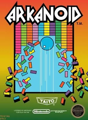 ARKANOID Classic Retro Vintage Arcade Nintendo Atari Sega Poster  - POSTER 20x30 • $18.99