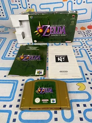 The Legend Of Zelda Majora's Mask N64 Game Nintendo 64 Boxed With Manuals PAL • £99.99