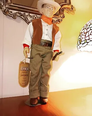 1981 Effanbee John Wayne Legend Series American Doll Of The West W/ Stand • $99.99