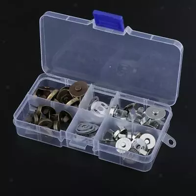 £9.31 • Buy 20x 14/18mm Magnetic Snap Fasteners Clasps Buttons For Handbag Craft Sewing