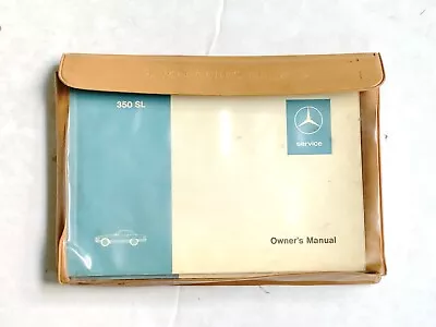 Vintage 1972 Mercedes-benz  350 Sl Owner's Manual Set R/c 107 In  Original Pouch • $249.95