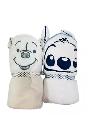 £19.74 • Buy Disney Stitch/ Winnie Baby Hooded Poncho Bath Soft Towel Novelty Christmas Gift