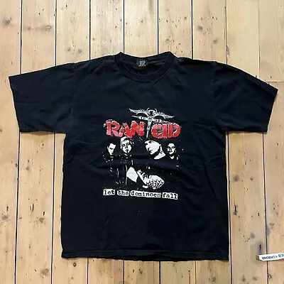 Vintage Rancid Let The Dominos Fall Shirt Black Large • £20