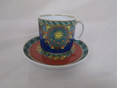 💥 Versace By Rosenthal Le Roi Soleil Espresso Cup And Saucer • $69