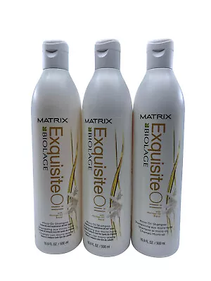 Matrix Biolage Micro Oil Shampoo Moringa Oil All Hair Types 16.9 OZ Set Of 3 • $44.33