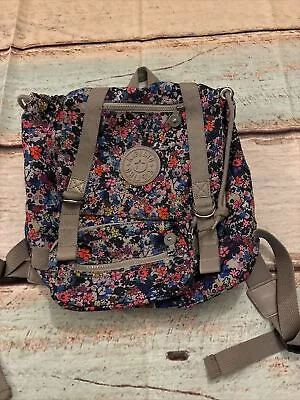 Kipling Small Backpack Floral No Monkey • $30