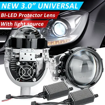 2X 110W 3.0  Bi LED Projector Lens Car Headlight Kit Universal Retrofit VS Xenon • $76.92