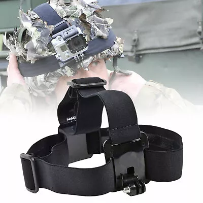 Adjustable Head Strap Mount Belt Elastic Headband For Gopro Hero 5 4 3+3 SJCAM • $11.95