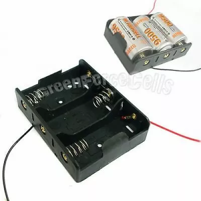 30 X Battery Clip Holder Case Box For 3 X C Size R14 Battery W/ 6  Wire Lead • $32.29