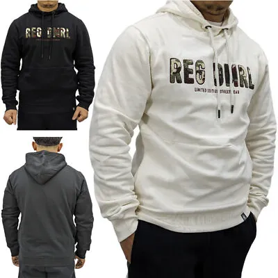 Mens Pullover Hoodie Long Sleeve Regular Fit Casual Hooded Sweatshirt Top S-3XL • £13.99