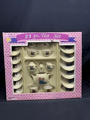 Vintage 23 Pc Fine Porcelain Childs Tea Set Original Box China Made • $17.50