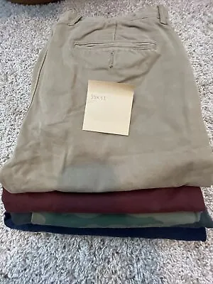 Lot Of 4 $80 J Crew 484 Pants In Various Styles And Colors 33X32 • $64.99