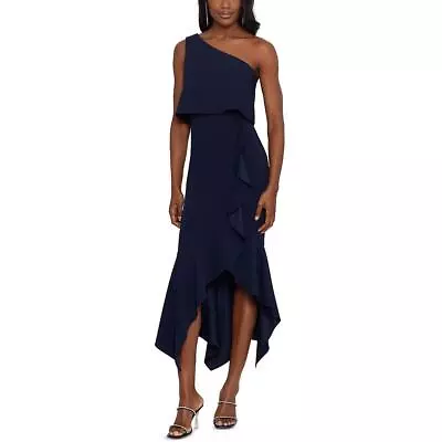 Xscape Womens One Shoulder Pop Over Sheath Cocktail And Party Dress BHFO 6559 • $16.99