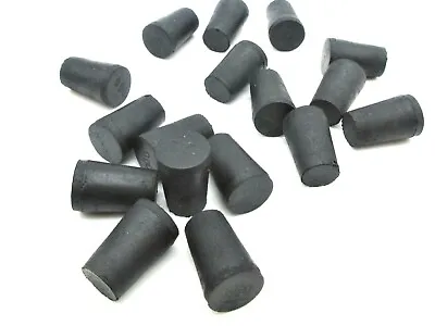 #00 Solid Rubber Stoppers  Lab Tapered Plug Corks  Fits 13/32  To 19/32  ID • $13.79