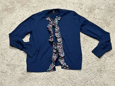 J. Crew Womens Sweater/Cardigan Size Medium Multicolor Button Front Floral • $14.99