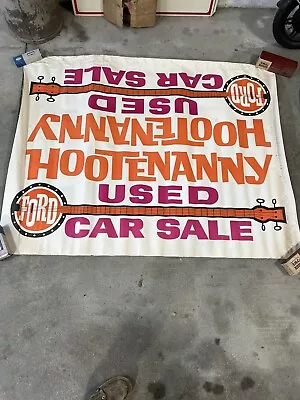1964 Ford Dealer Promo Hootenanny Poster! Man Cave Advertisement Fseries Mustang • $149