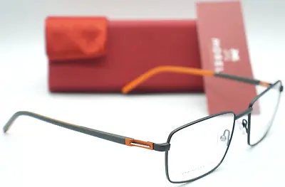 New Morel Lightec 30214l Go08 Black/grey-orange Authentc Eyeglasses 56-18 France • $122.50