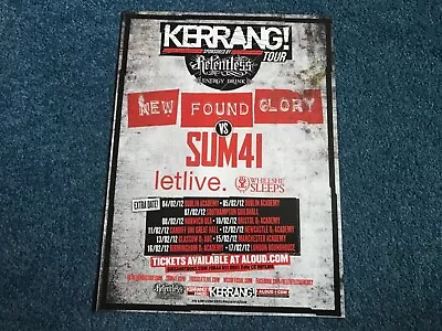 £1.99 • Buy Kerrang Tour 2012 Advertisement Poster - Kerrang!