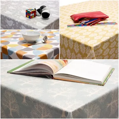 Wipe Clean Tablecloth Oilcloth PVC Wipeable Scandi Oilcloth By The Meter- Bergen • £14.99