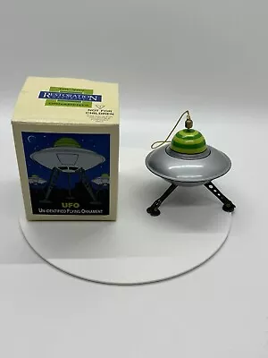 VTG Restoration Hardware UFO Flying Saucer Tin Toy Retractable Landing Gear RARE • $69.99