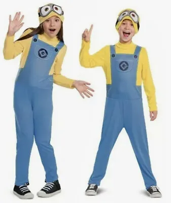 NWT Despicable Me Minions Movie Toddler 2T Halloween Costume Jumpsuit & Beanie • $19.99