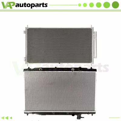 Aluminium Radiator & AC Condenser Cooling For 2007 2008 2009 Honda CR-V 2.4L L4 • $100.88