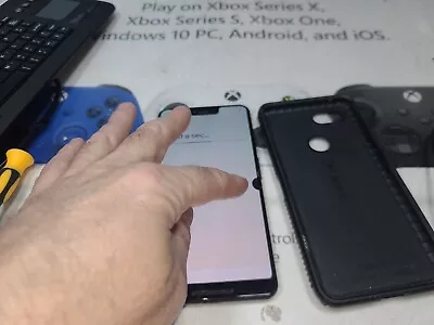 Google Pixel DEFECTIVE DONOR 3 XL-128GB-Black-Qlink-SPOT/Crack-PARTS-READ ALL • $85