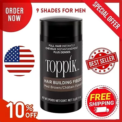 ****Toppik Hair Building Fibers Fuller Looking Hair 9 Shades For Men/Women***** • $12.99