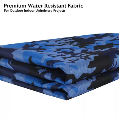 Marine Waterproof Canvas Outdoor Fabric By The Yard Solid Heavy Duty 600D - 60 W • $27.54